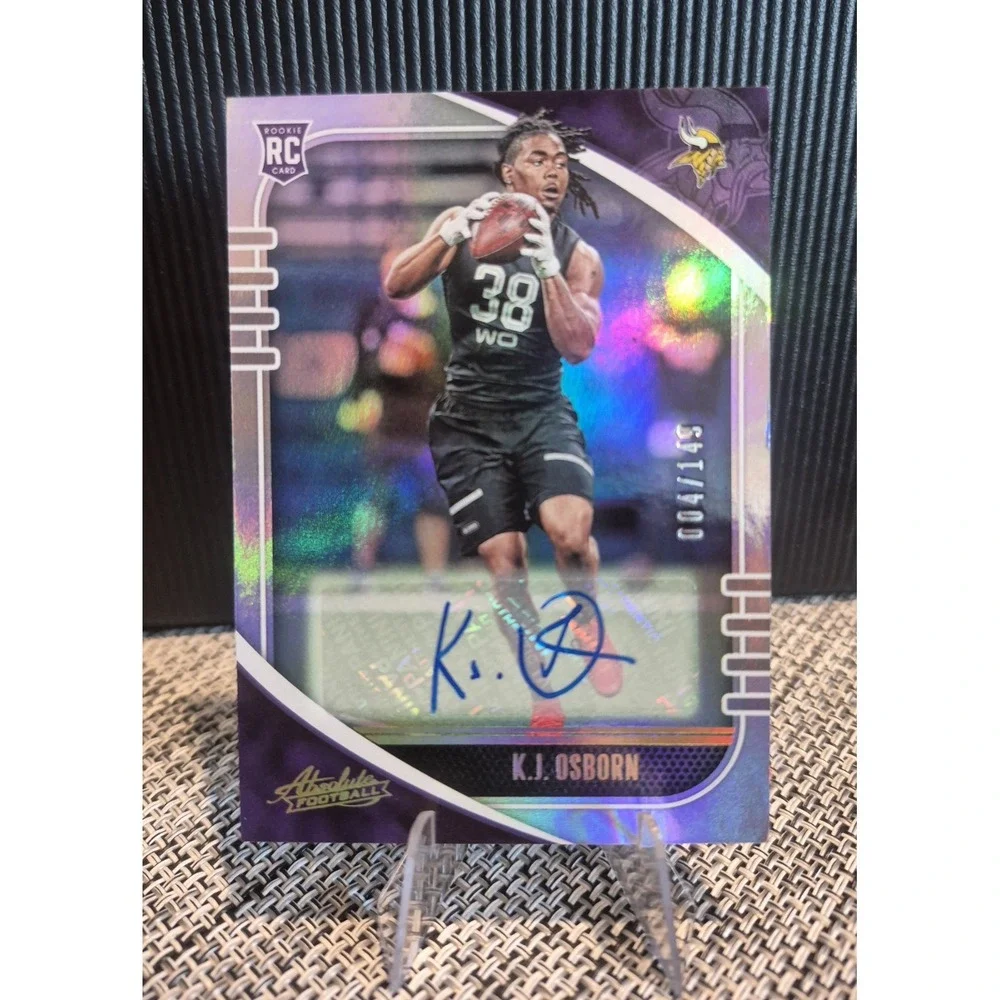 2020 Panini Absolute Rookie K.J.‎ Osborn #169 Spectrum Signatures /149 (AU, RC)
